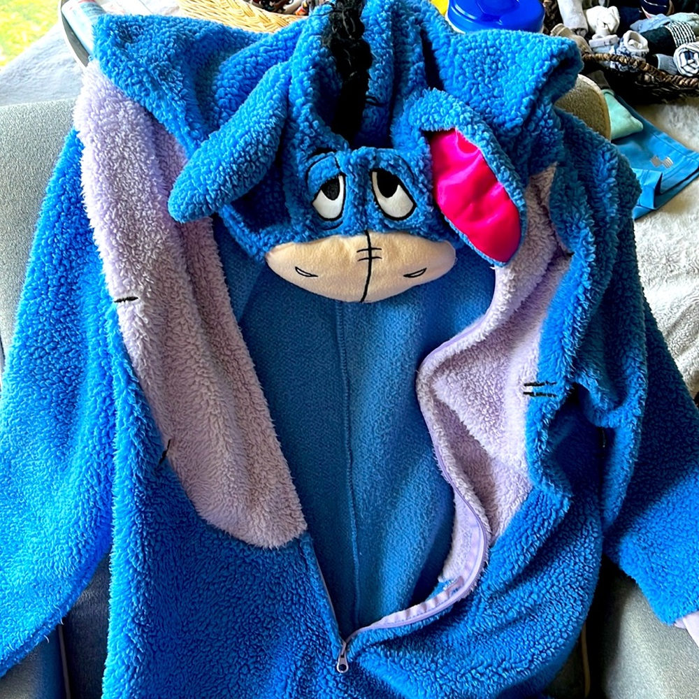 Eeyore Winnie Pooh Halloween Costume Sleepwear Large comfy